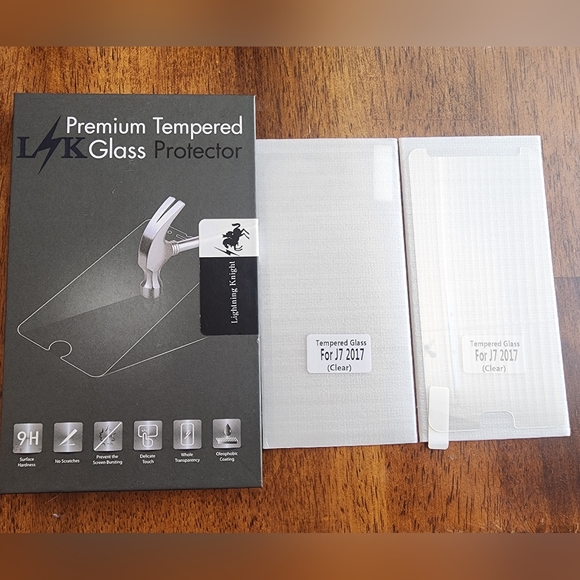 Samsung Galaxy J7 J727A Tempered Glass Screen Protector 2-Pack - Picture 1 of 3